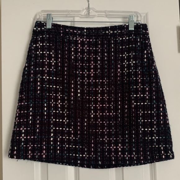 Loft Navy Tweed Skirt (Sold) - Picture 2 of 8